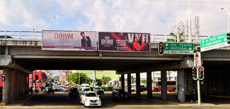 Espectaculares en puentes en Av. Francisco Javier Mina